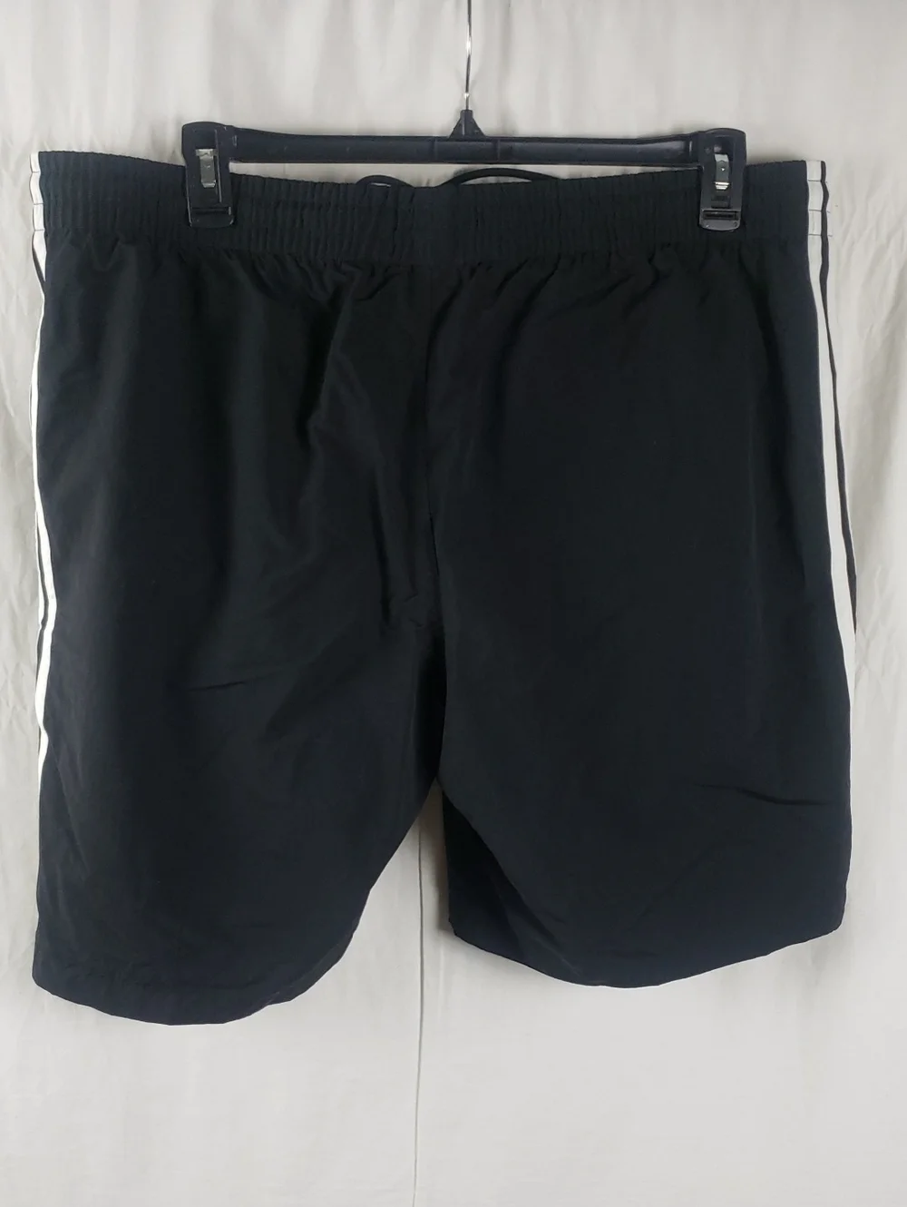 Adidas Men's 2XL Black 3 Stripes Swim Shorts